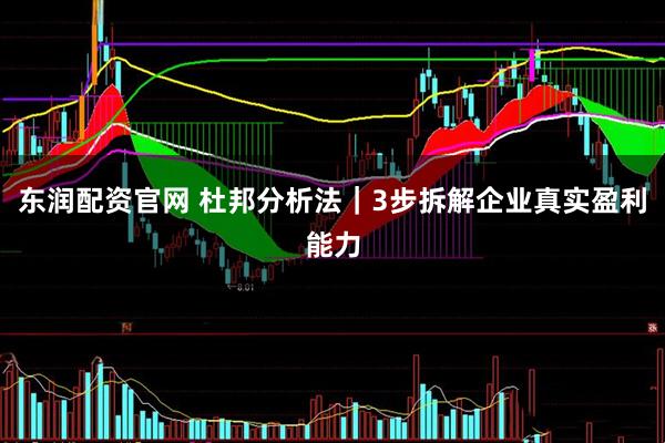 东润配资官网 杜邦分析法｜3步拆解企业真实盈利能力